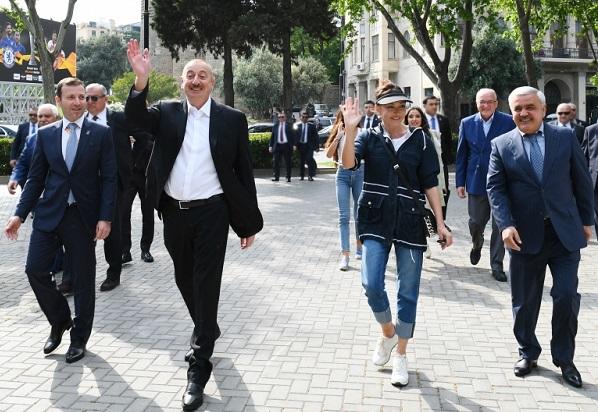 İlham Əliyev və xanımı Milli Parkda 